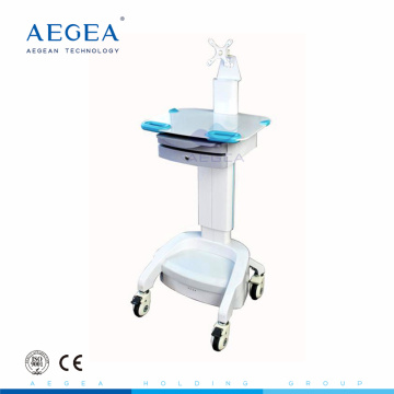 AG-WT002B CE ISO aluminium height adjustable medical instrument notebook computer cart